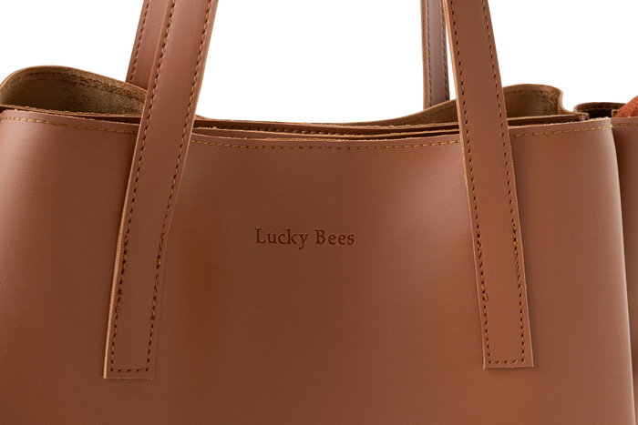 Lucky Bees Bolso Tote 1257 - Tan
